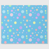 Stippenpatroon Pastel Stippen Cadeaupapier (Vlak)