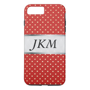 stippenpatroon stijlvol / Rood iPhone 8/7 Plus Hoesje