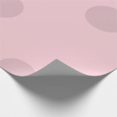 Stippenroze blozende roze cadeaupapier (Hoek)