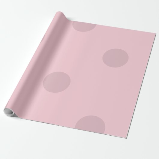 Stippenroze Blush Cadeaupapier (Uitgerold)