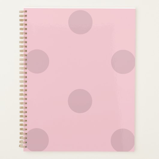 Stippenroze Notitieblok Planner (Voorkant)
