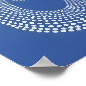 Stipple-kunst Octopusprint Maximalist Dot Matrix Poster (Hoek)