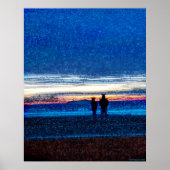 Stippled Sunset Poster (Voorkant)