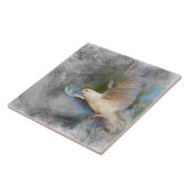 stiptheelduif tegeltje (Zijkant)