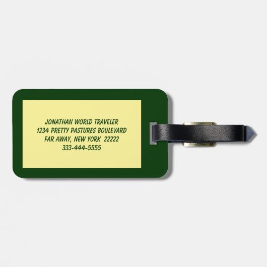 Stir Fry Bagagelabel (Achterkant horizontaal)