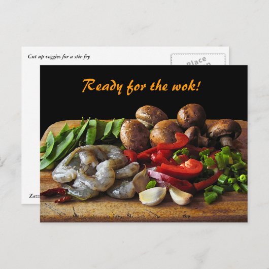 Stir Fry Briefkaart (Voorkant / Achterkant)