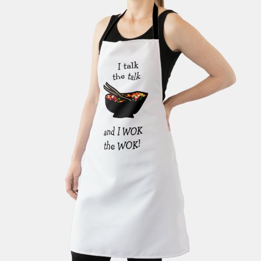Stir-Fry Wok the Wok Funny Chinese Food Schort (Insitu)