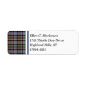 Stirling and Bannockburn Scotland District Tartan Etiket (Voorkant)