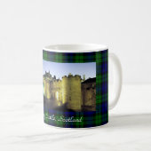 Stirling Castle Illuminated Tartan Border Koffiemok (Voorkant rechts)