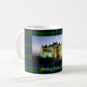 Stirling Castle Illuminated Tartan Border Koffiemok (Voorkant links)