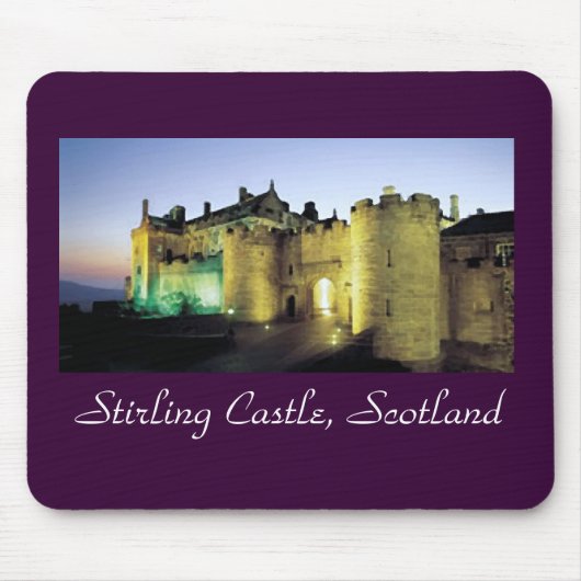 Stirling Castle in Dusk Mousepad Muismat (Voorkant)