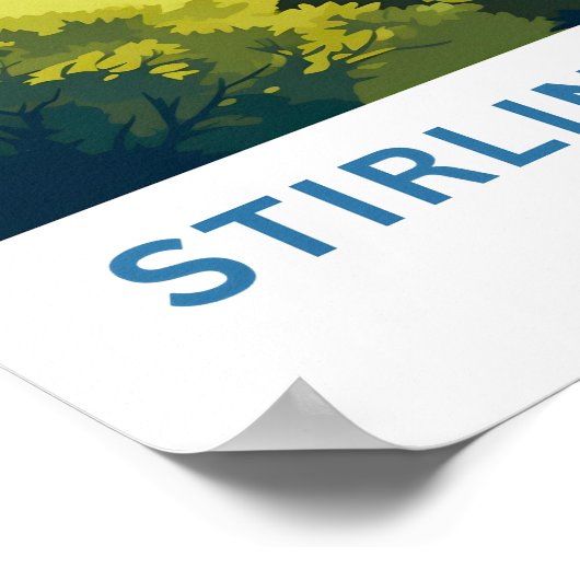 Stirling Castle Schotland Reisprint Poster (Hoek)