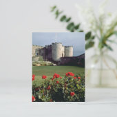 Stirling Castle, Schotse bloemen Briefkaart (Staand voorkant)