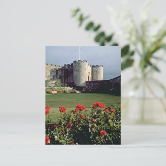 Stirling Castle, Schotse bloemen Briefkaart (Staand voorkant)