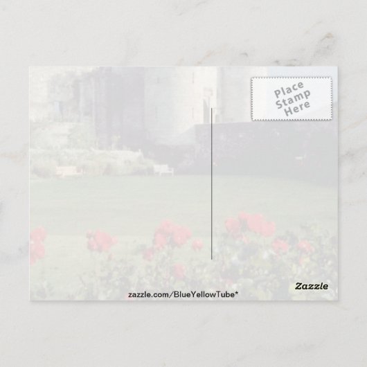 Stirling Castle, Schotse bloemen Briefkaart (Achterkant)