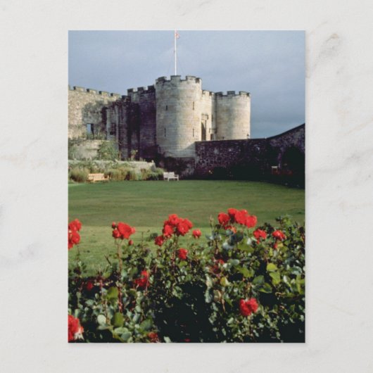 Stirling Castle, Schotse bloemen Briefkaart (Voorkant)