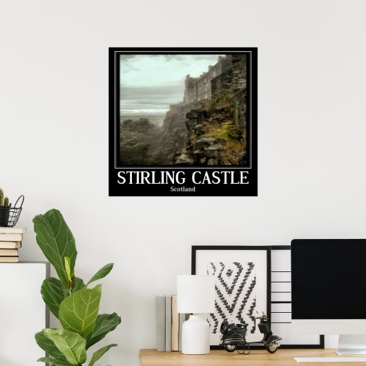 Stirling Castle Scotland Poster Art (Thuiskantoor)