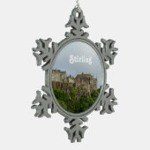 Stirling Castle Scotland Tin Sneeuwvlok Ornament (Links)