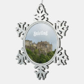 Stirling Castle Scotland Tin Sneeuwvlok Ornament (Rechts)
