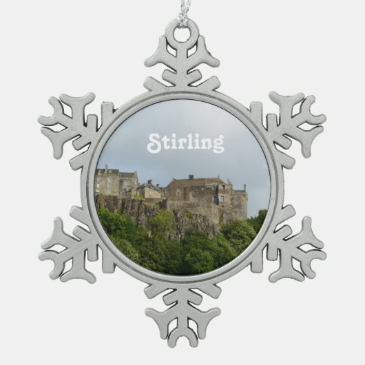 Stirling Castle Scotland Tin Sneeuwvlok Ornament (Voorkant)