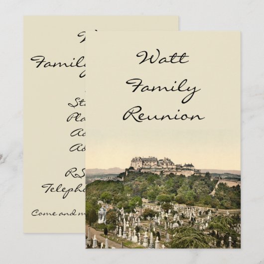 Stirling Castle, Stirling, Schotland Kaart (Voorkant / Achterkant)