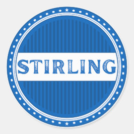 Stirling City Pride Embleem – Schotse identiteit Ronde Sticker