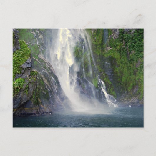 Stirling Herfsten, Milford Sound, NZ Briefkaart (Voorkant)