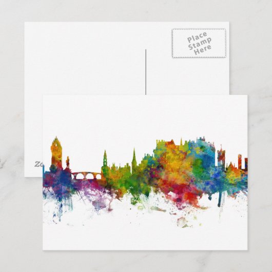 Stirling Scotland Skyline Briefkaart (Voorkant / Achterkant)