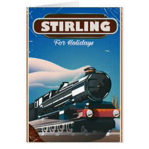 Stirling Scotland  train poster.