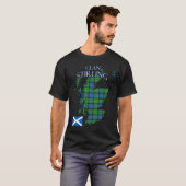 Stirling Scottish Clan Tartan Schotland T-shirt (Voorkant volledig)