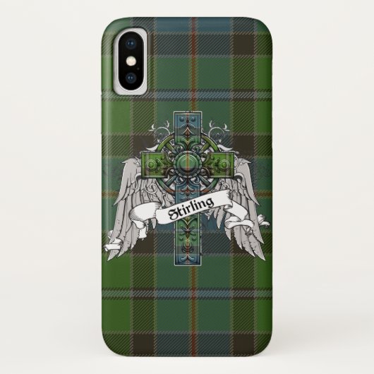 Stirling Tartan Cross Case-Mate iPhone Case (Achterkant)