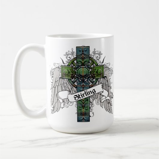 Stirling Tartan Cross Koffiemok (Links)