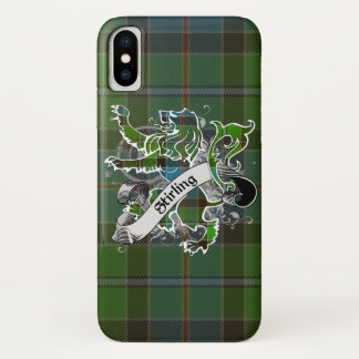 Stirling Tartan Lion iPhone X Hoesje