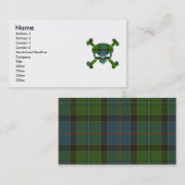 Stirling Tartan Skull No Banner Visitekaartje (Voorkant / Achterkant)