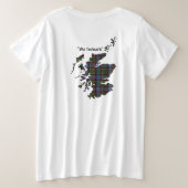 Stirling van Cadder Clan Women's Grote Maat T-shirt (Design achterkant)