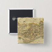 Stirlingshire Vierkante Button 5,1 Cm (Voorkant /achterkant)