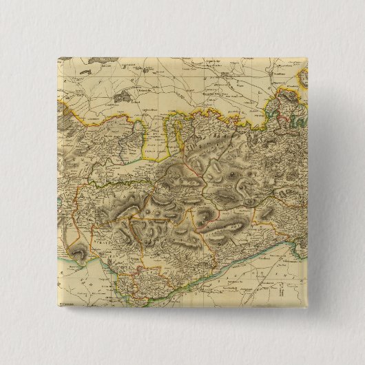 Stirlingshire Vierkante Button 5,1 Cm (Voorkant)