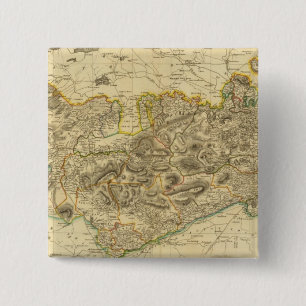 Stirlingshire Vierkante Button 5,1 Cm