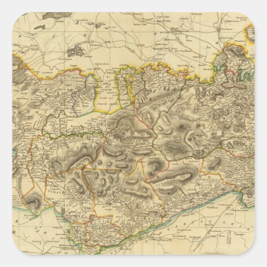 Stirlingshire Vierkante Sticker (Voorkant)