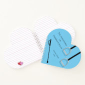 Stirrup Irons & Riding Crop Blue Equestrian Heart Notitieboek (Binnen)