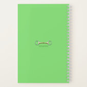 Stirrup Irons & Riding Crop Lime Green Equestrian Notitieboek (Achterkant)