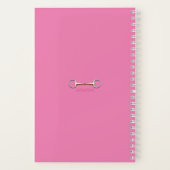 Stirrup Irons & Riding Crop Pink Notitieboek (Achterkant)