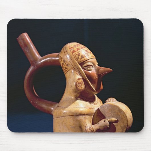 Stirrup vase in de vorm muismat (Voorkant)