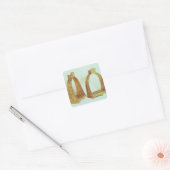 Stirrups van Louis XIV Vierkante Sticker (Envelop)