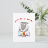 Stitch-a-holic nitter briefkaart (Staand voorkant)