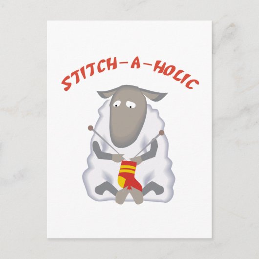 Stitch-a-holic nitter briefkaart (Voorkant)