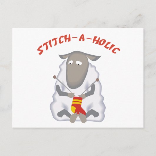 Stitch-a-holic nitter briefkaart (Voorkant)