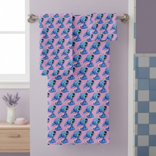Stitch badhanddoekenset bad handdoek