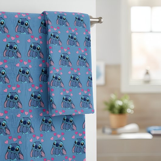 Stitch Bath Towel Set Bad Handdoek