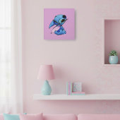 Stitch Clock Vierkante Klok